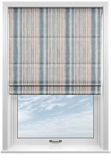 Guarda Stripe, Cornflower - Twist&Fit Roman Blind
